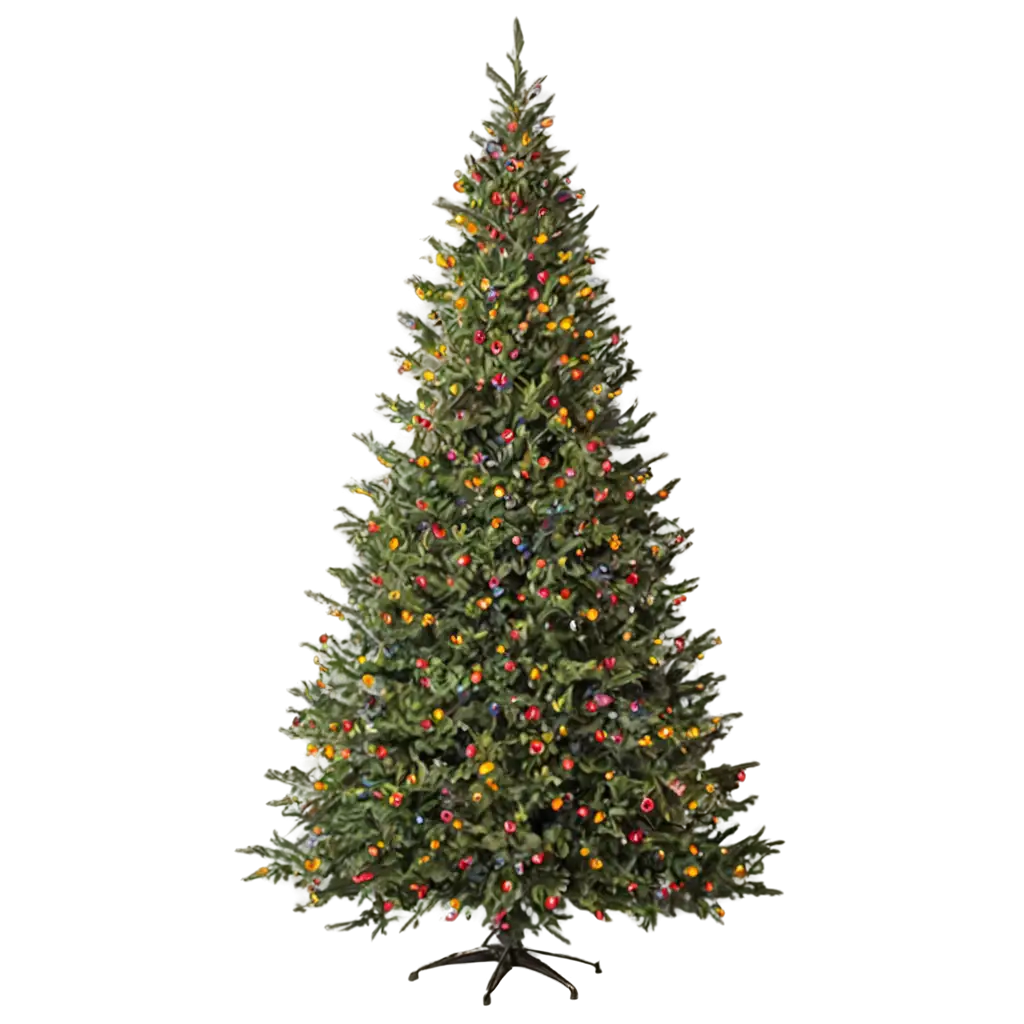 a christmas tree with flashing lights