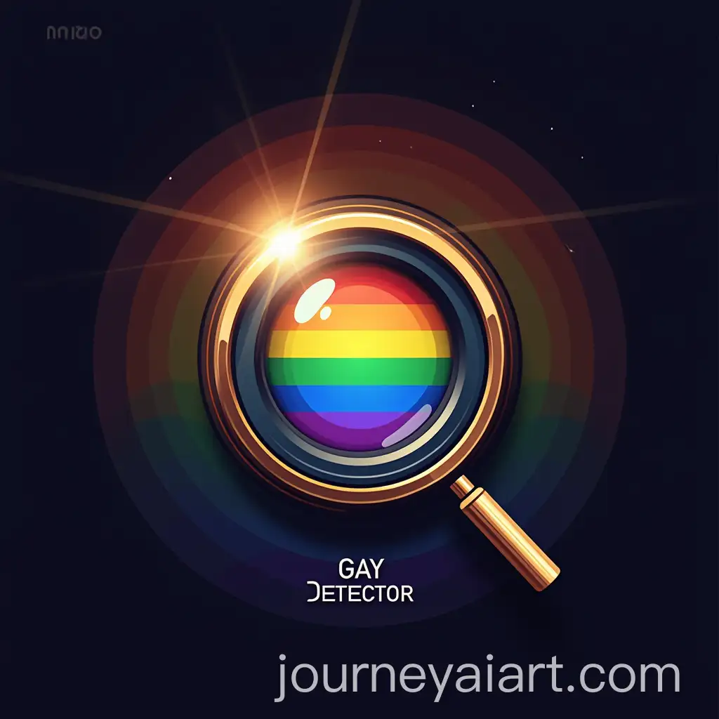Memcoin-Gay-Detector-Logo-with-Loupe-and-LGBT-Rainbow-Design