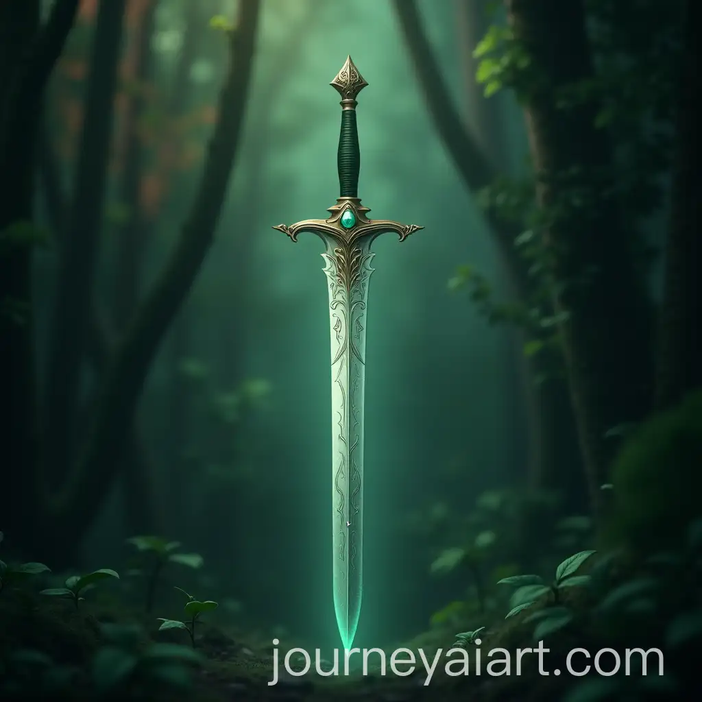 Magical-Sword-of-the-Knight-of-Echoes-in-a-Lush-Forest
