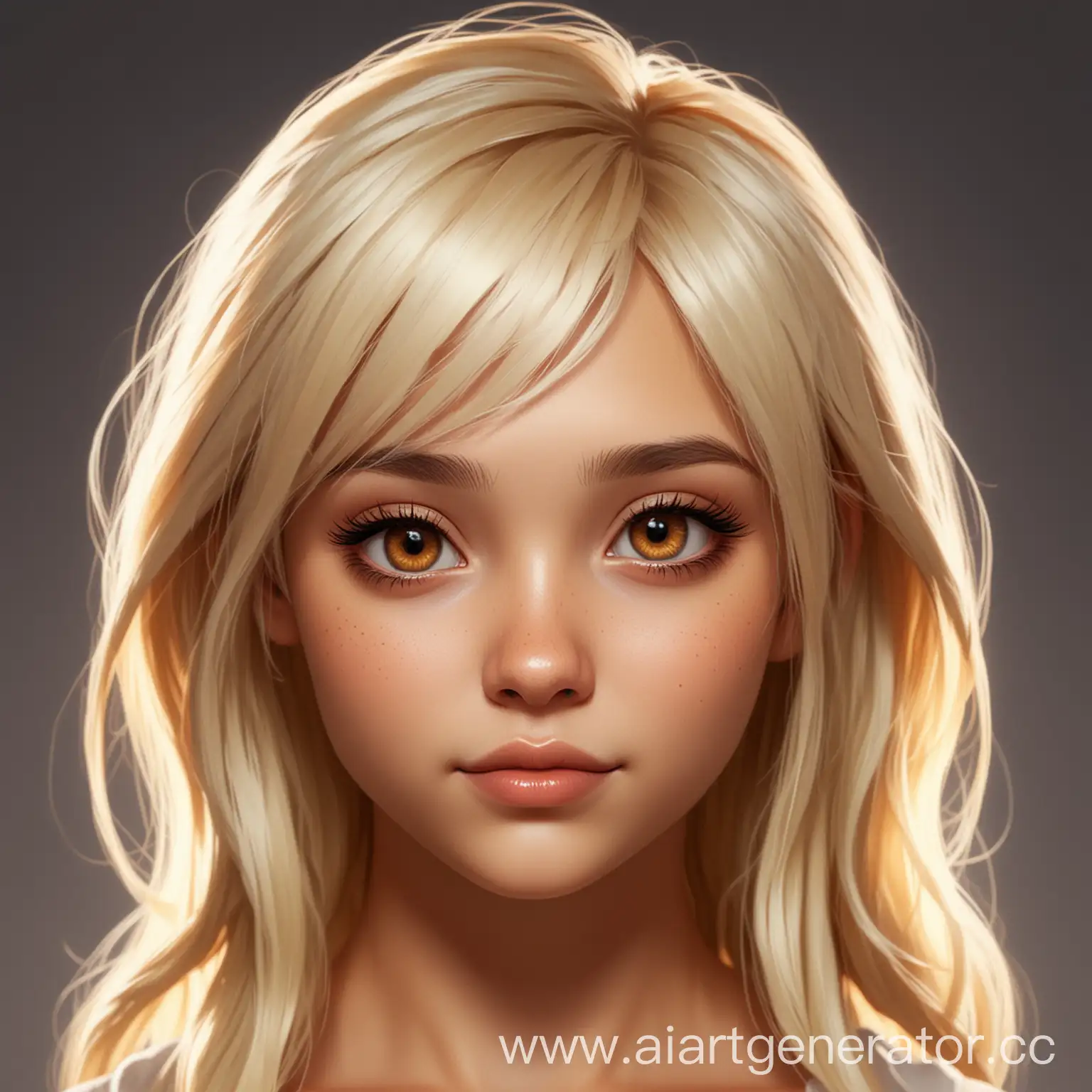 Blonde-Girl-Character-Icon-for-2D-Game-with-Brown-Eyes-and-Light-Skin