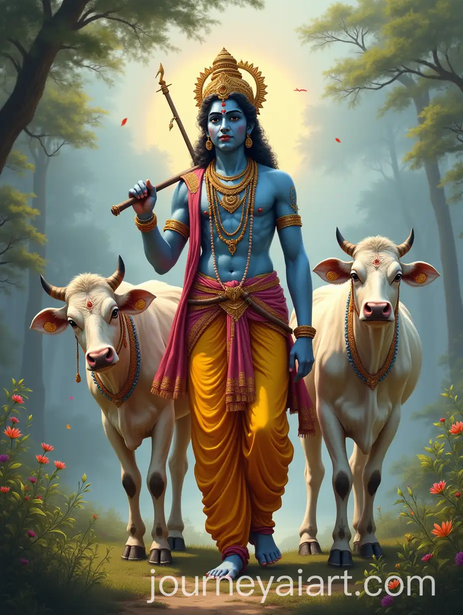 Hindu-God-Krishna-with-Cows-in-a-Serene-Landscape