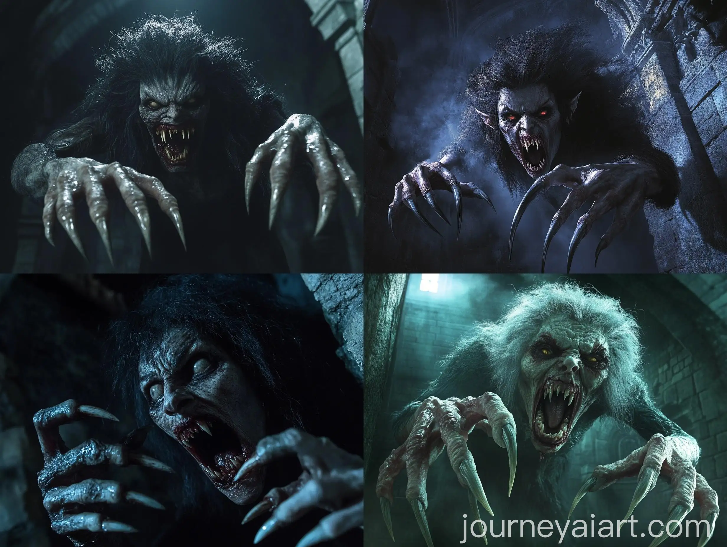 Terrifying-Vampire-Woman-Attacks-in-Dark-Crypt