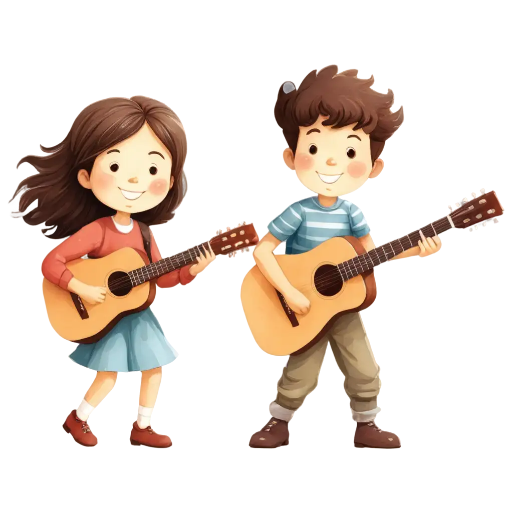 Happy-Kids-Playing-Classic-Guitar-PNG-Image-for-Bright-and-Engaging-Visuals