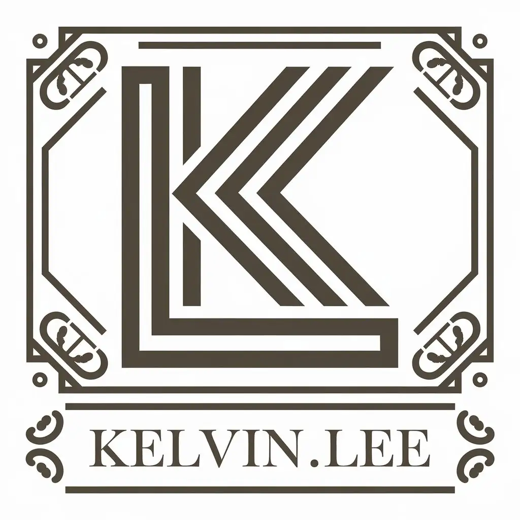 LOGO Design for Kelvin Lee Modern LK Monogram in Retail Industry