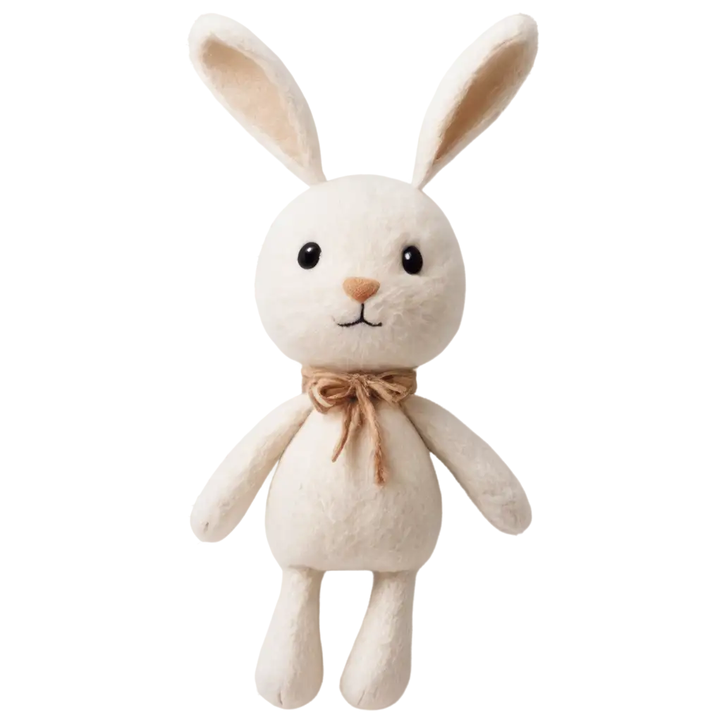 Create-a-Detailed-PNG-Image-of-a-Stuffed-Toy-Rabbit-Crafted-from-White-Wool