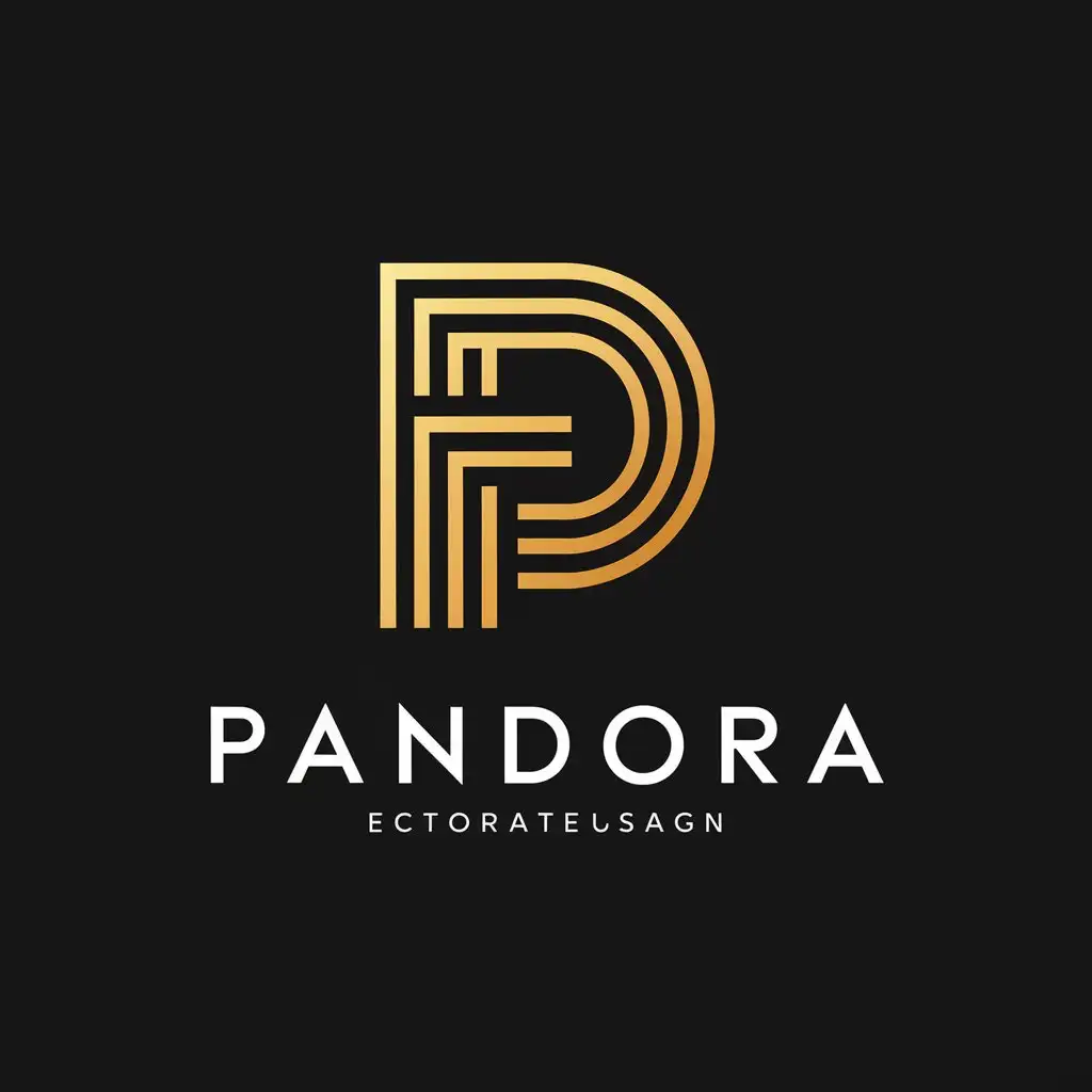 LOGO-Design-For-Pandora-Vector-Logo-with-HighEnd-Fashionable-Lines