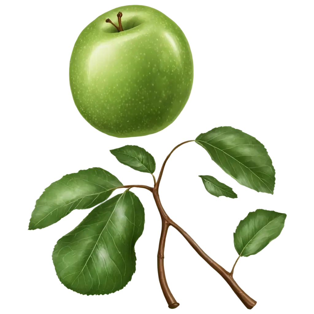 Realistic-Apple-with-Leaves-PNG-Image-HighQuality-and-Versatile-for-Multiple-Uses