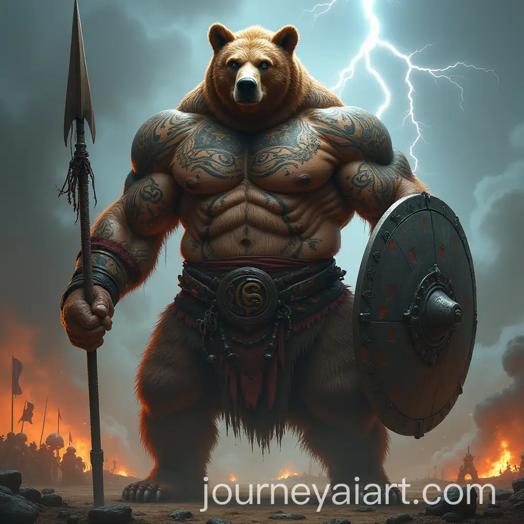 UltraRealistic-Bear-Warrior-in-a-Battlefield