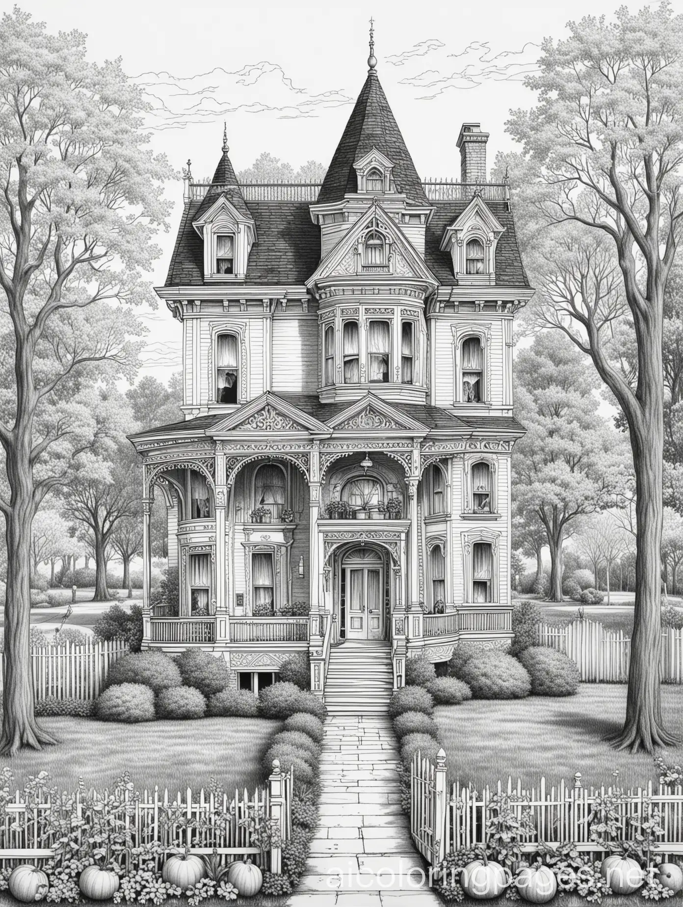 FallInspired-Victorian-House-Coloring-Page-for-Kids