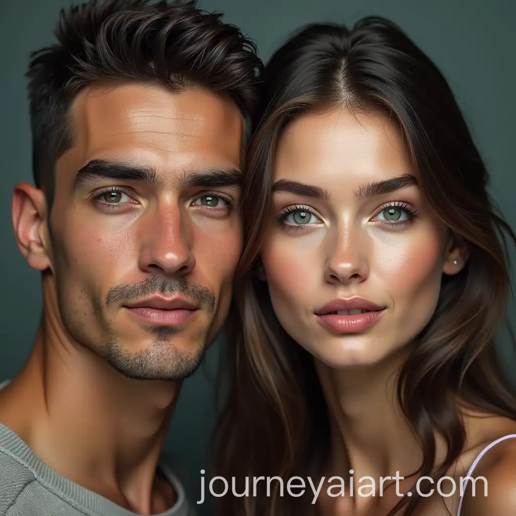 Unique-Faces-of-a-Man-and-Woman-in-Abstract-Art