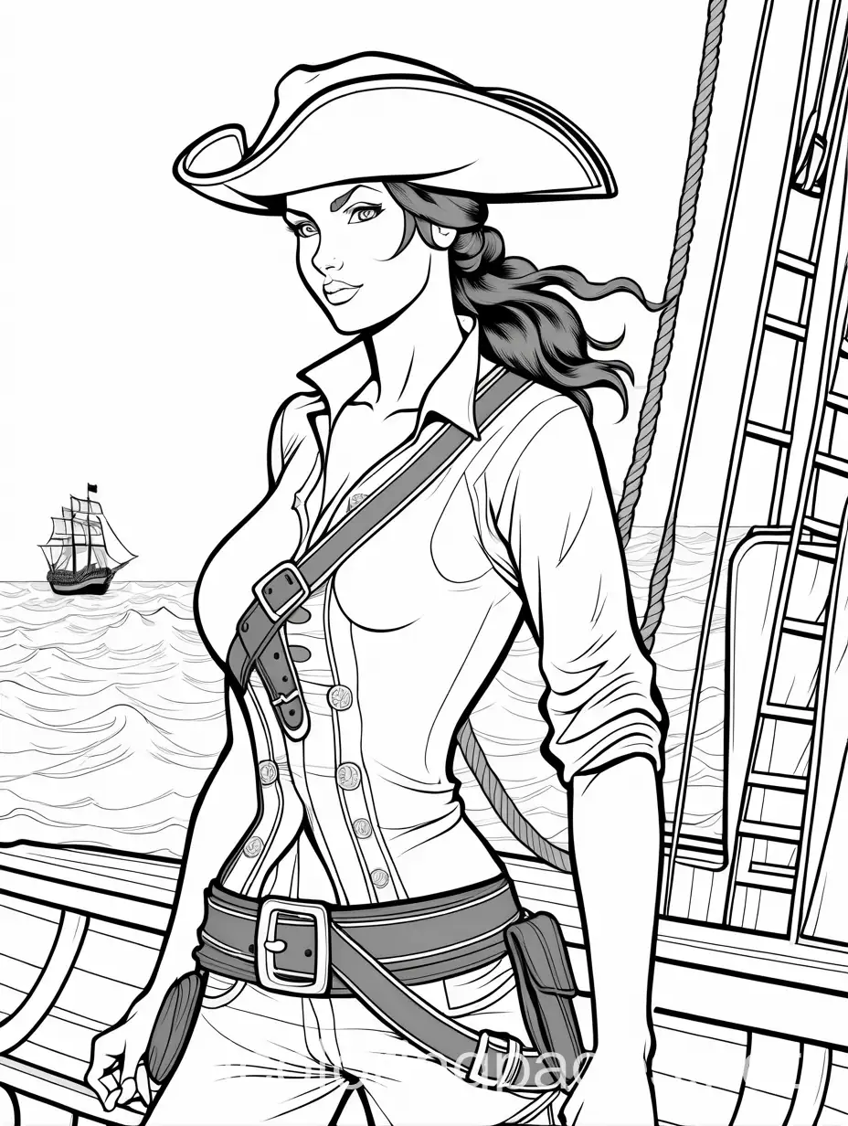 Pirate-Lara-Croft-Coloring-Page-for-Kids