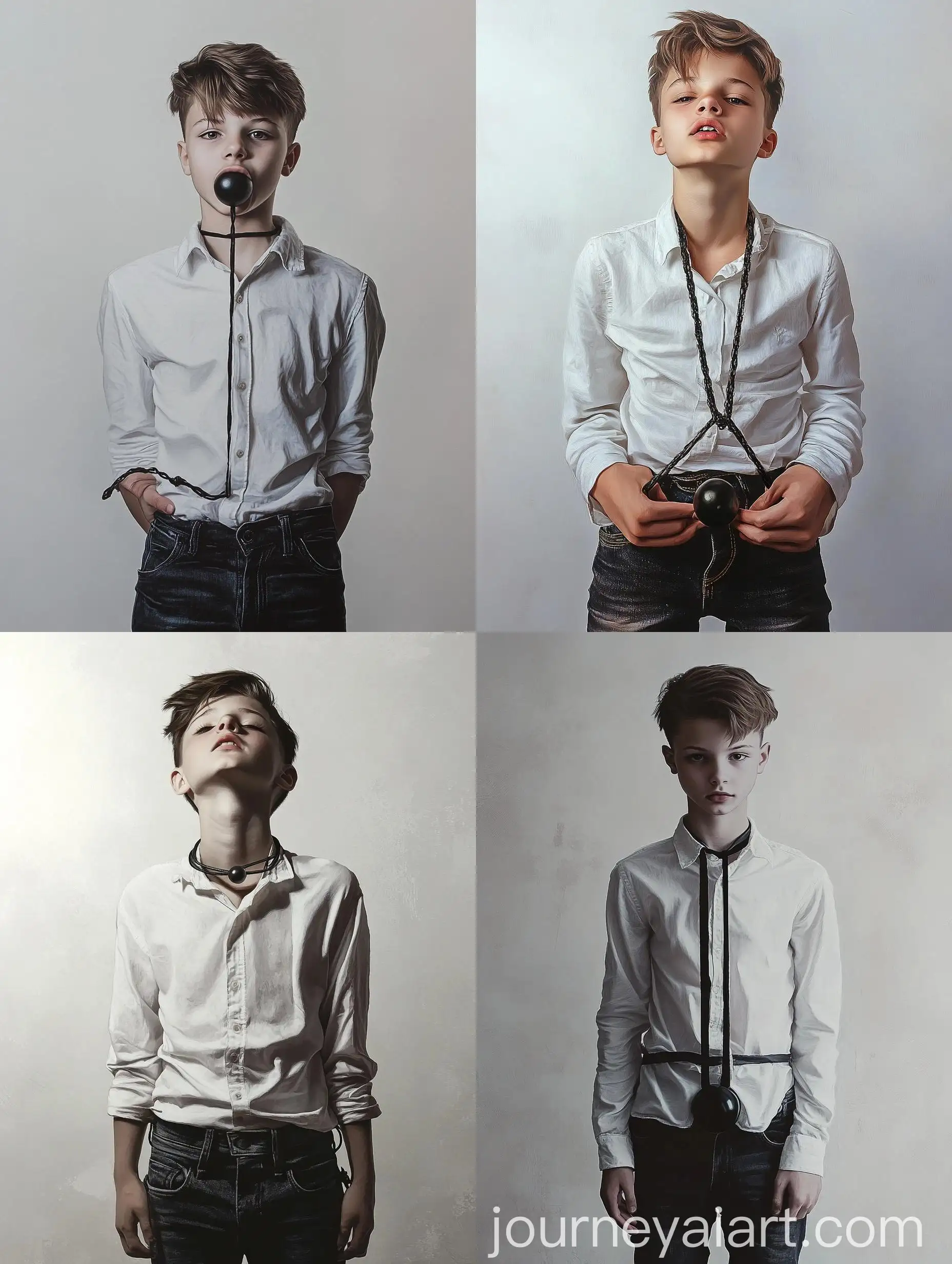 15YearOld-Boy-in-White-Shirt-and-Washed-Out-Jeans-with-Hands-Tied