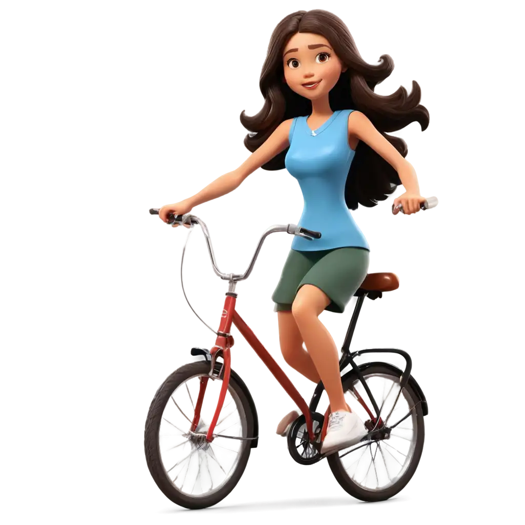 Cartoon-Girl-Riding-a-Bicycle-PNG-Perfect-for-Creative-Projects-Digital-Designs