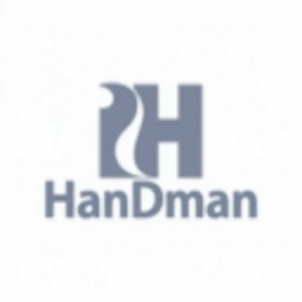 Minimalistic Logo Design for HanDman with ToolInspired Letters