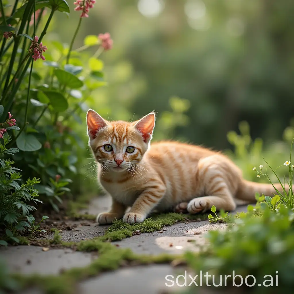 Small-Cat-in-a-Garden