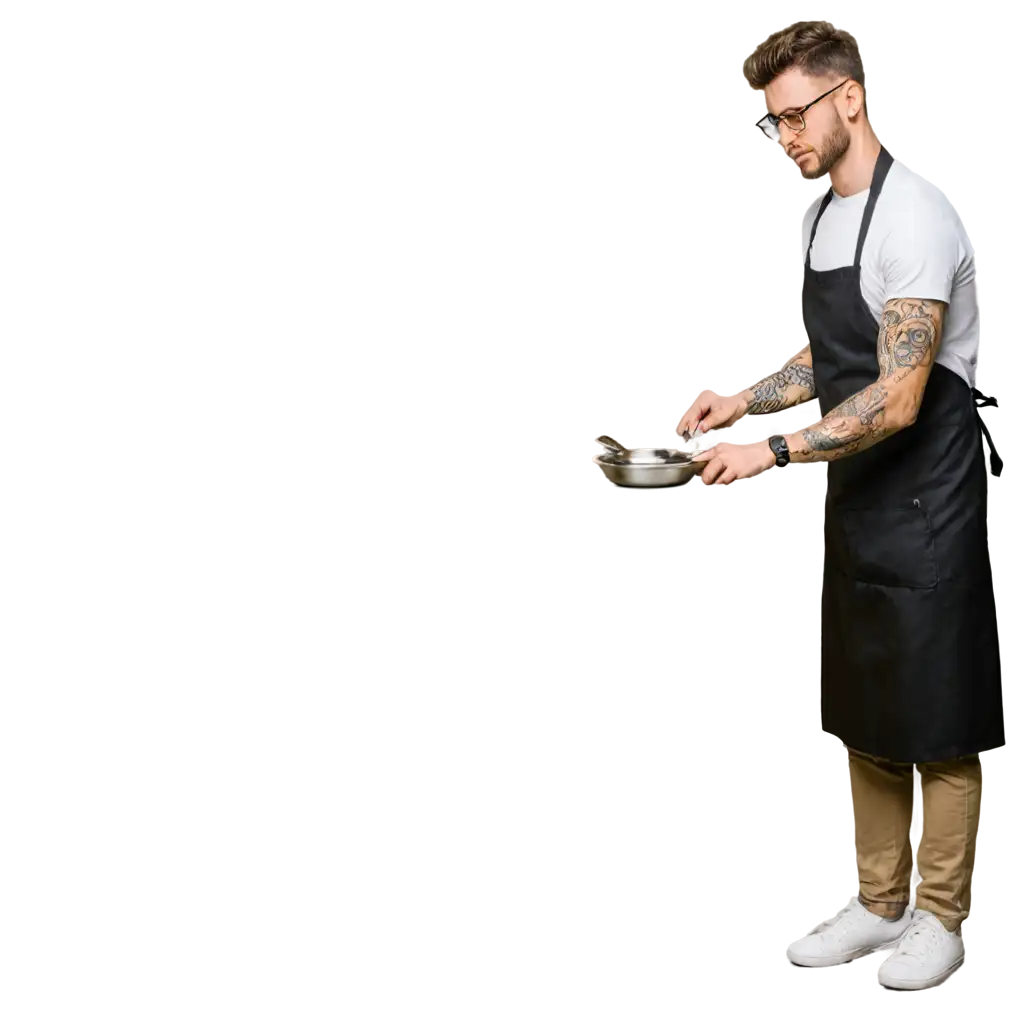 Real-Man-with-Tattoo-Cooking-in-an-Apron-PNG-Image-Authenticity-and-Culinary-Charm