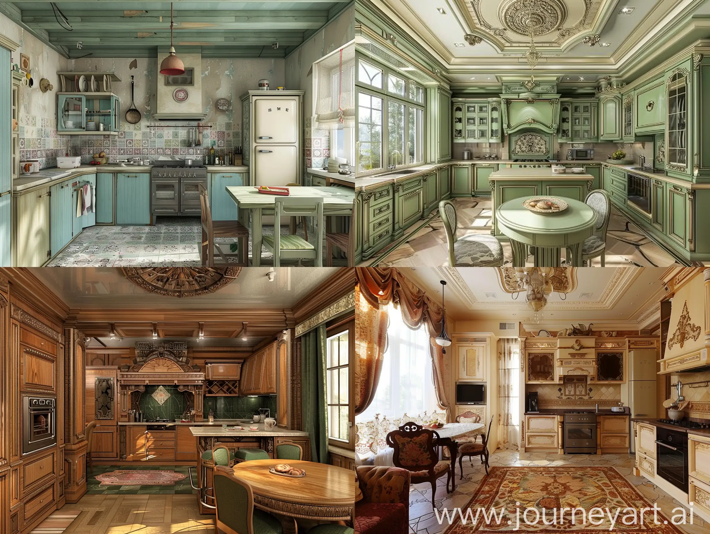 Vintage-Kitchen-Interior-with-70s80s-Style-Decor