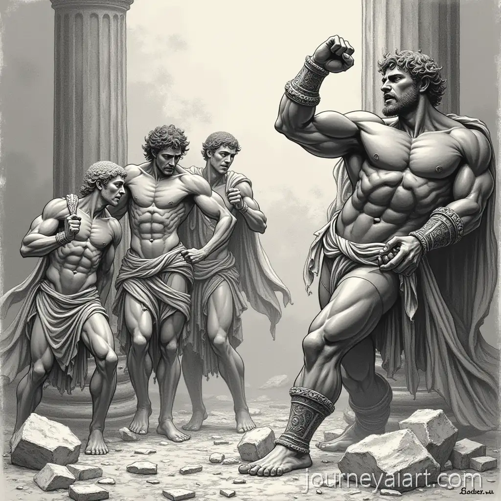 Gods-Trapped-by-GravityMythological-Gods-Trapped-by-Intense-Gravity-and-Ruins