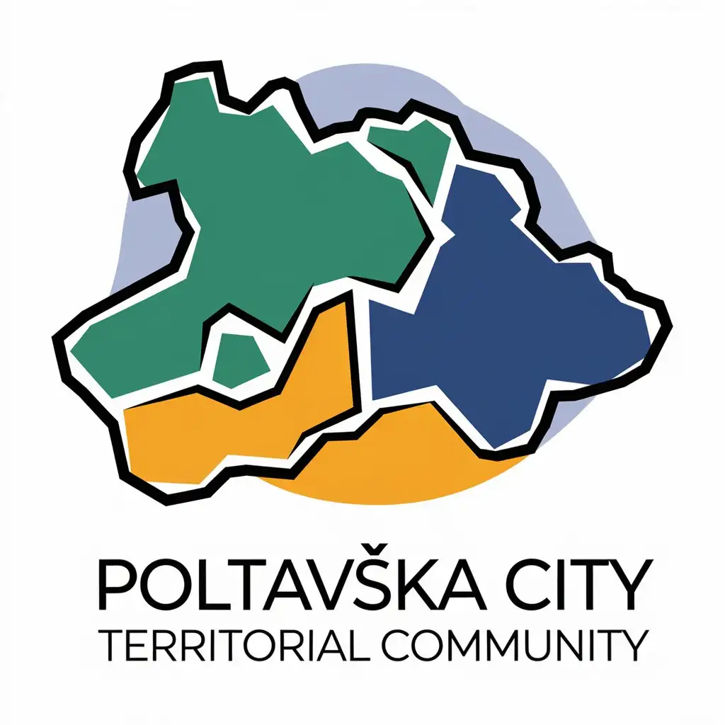 LOGO Design for Poltavska City Territorial Community Symbolizing Resilience Support and New Opportunities