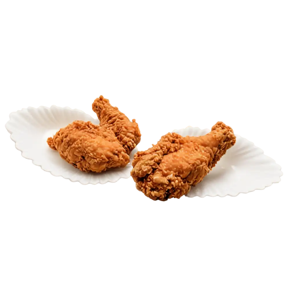 PNG-Image-Two-Pieces-Fried-Chicken-with-Flying-Wings-and-an-Angel-Ring