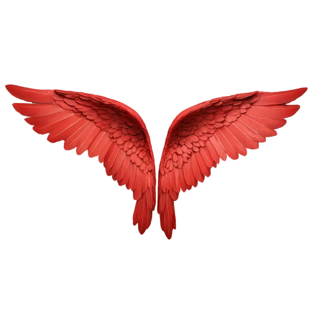 Wing-of-Red-Angel-PNG-Ethereal-and-Evocative-Art-for-Digital-Creations