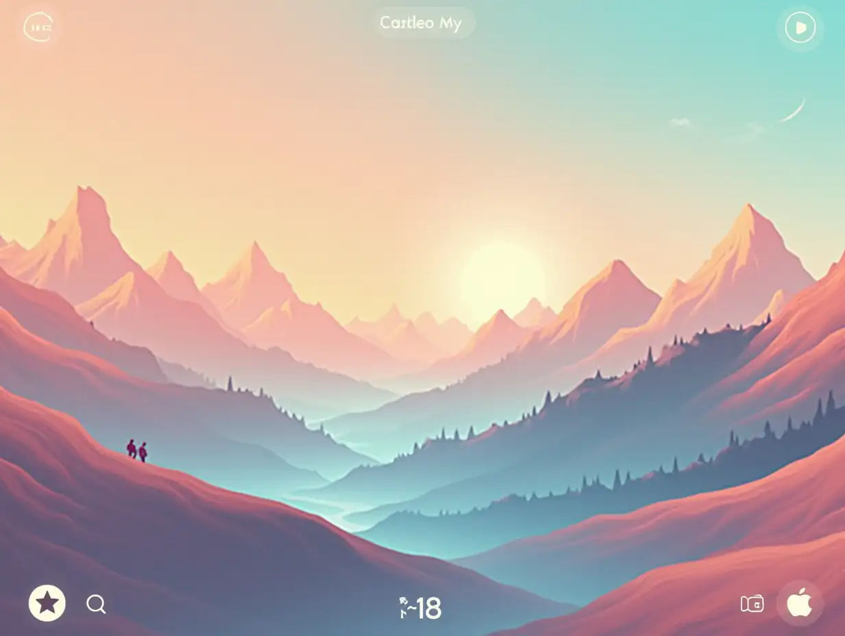 Lofi-Style-Artistic-Music-Player-UI-Design-for-Desktop-with-Warm-Color-Scheme