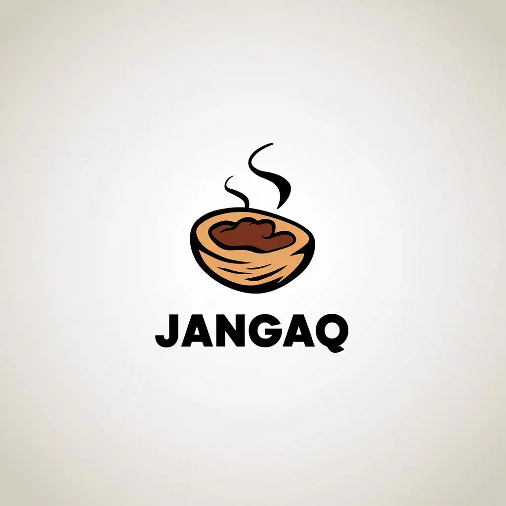 LOGO Design For JANGAQ Minimalistic Biscuit and Chocolate Jam Theme