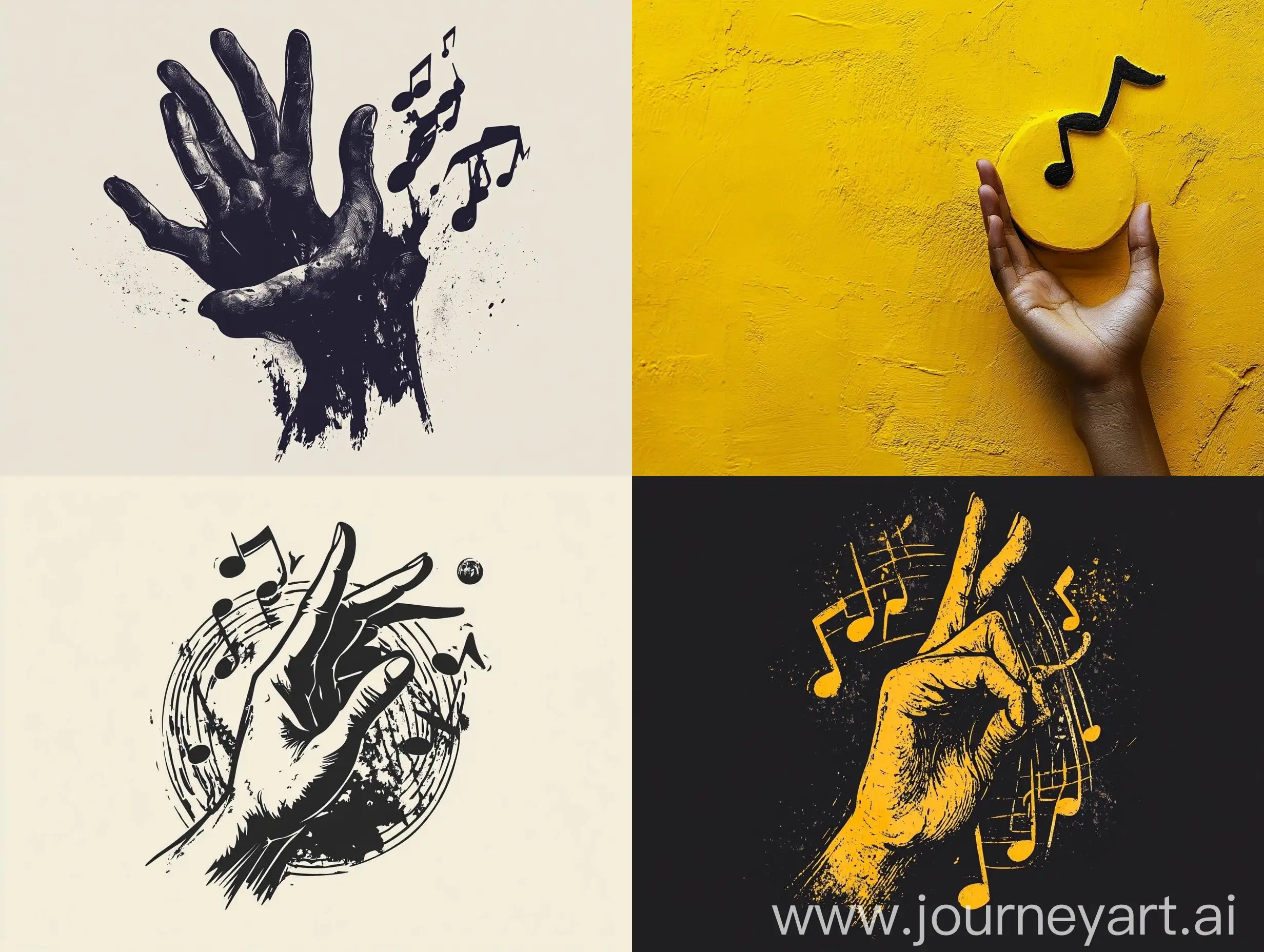 Group-of-Musicians-Creating-Logotype-Design