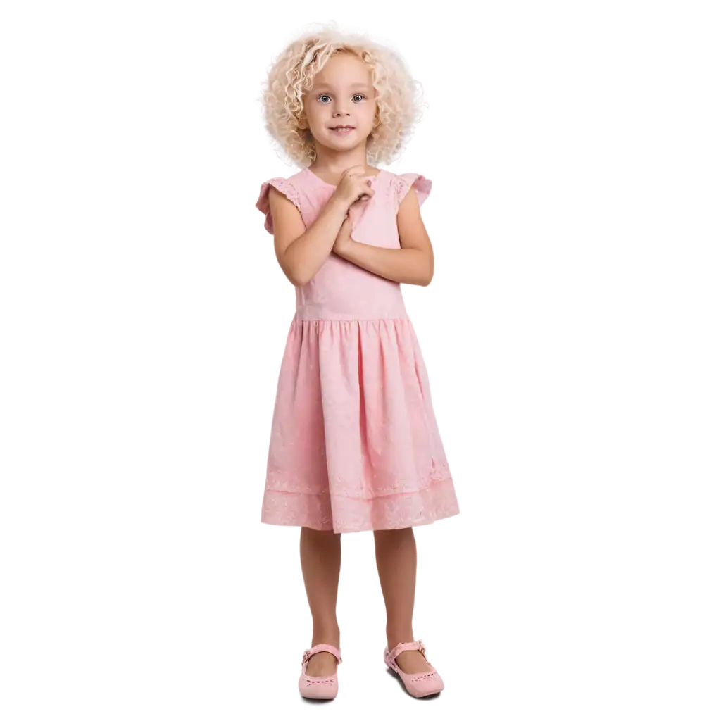 Beautiful-5YearOld-Girl-with-White-Curly-Hair-in-Pink-Dress-PNG-Image