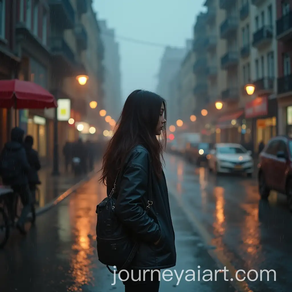 Heartbroken-Girl-Walking-Alone-in-City-Rain
