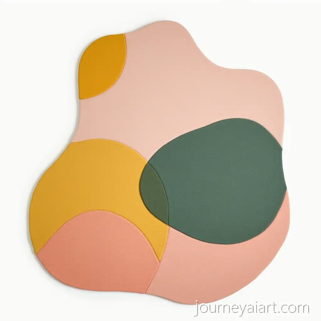 IrregularIrregular-blobshaped-rug-BlobShaped-Rug-with-Soft-Pinks-Mustard-Yellow-and-Forest-Green-Colors