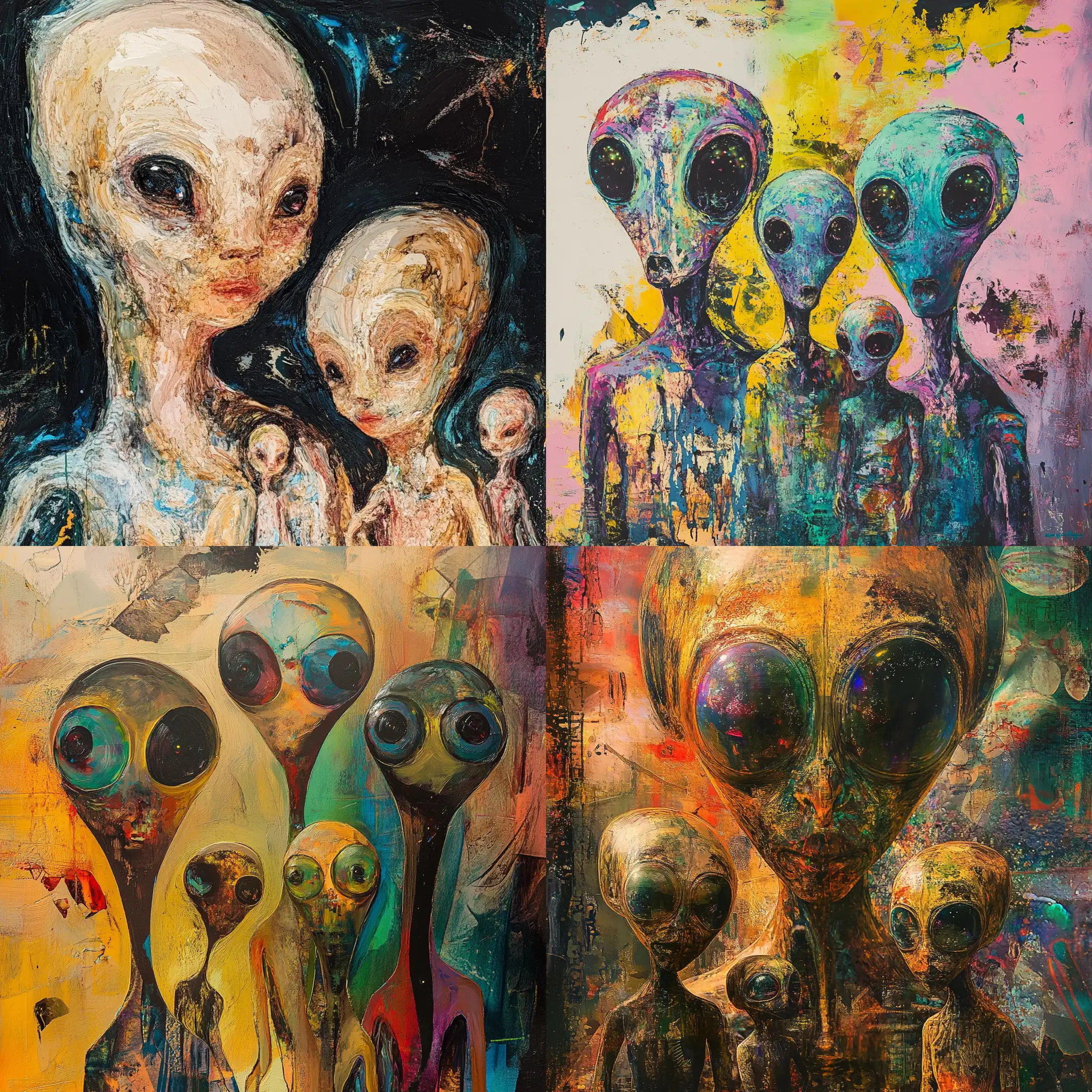 Abstract-Portrait-of-a-Diverse-Alien-Family