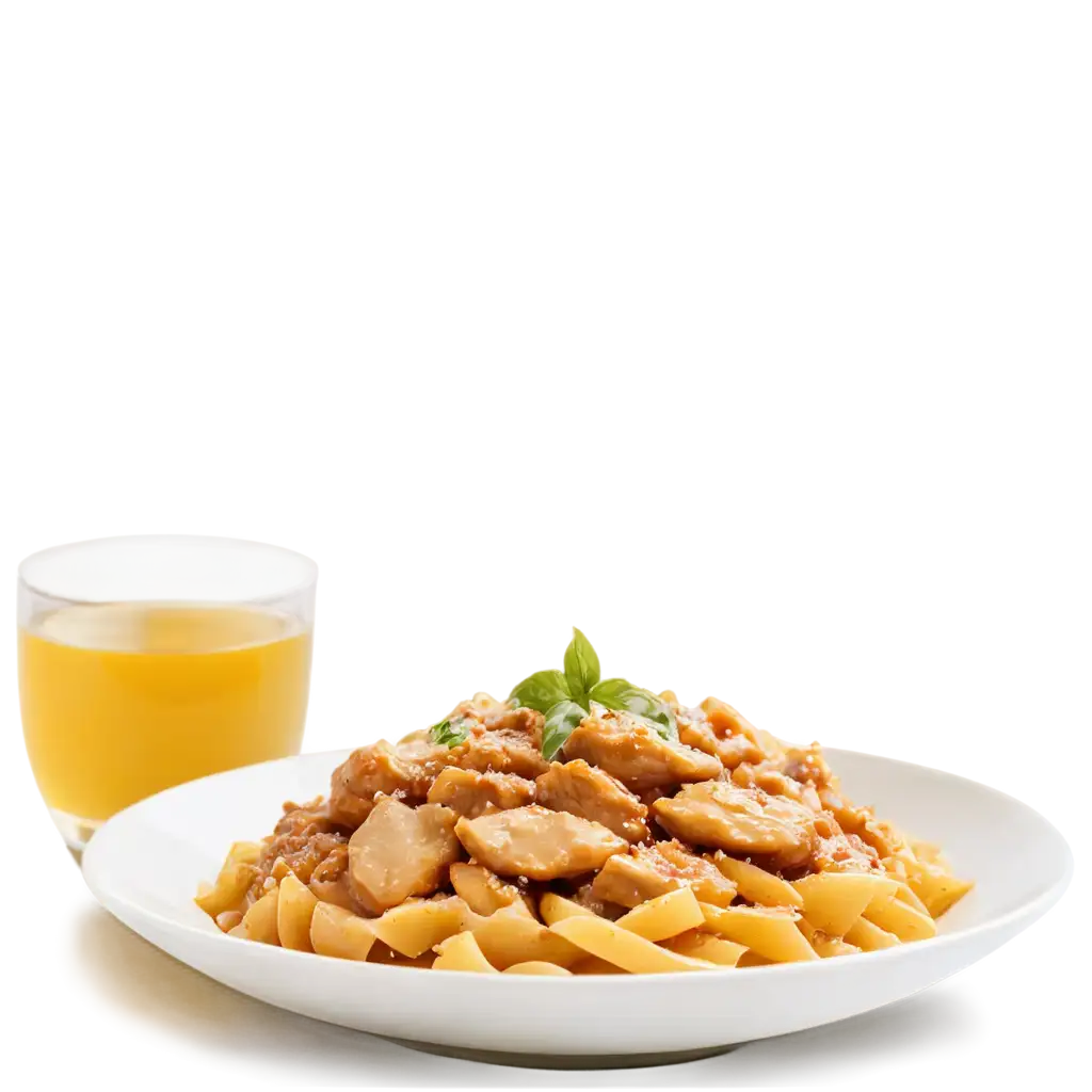 HighQuality-PNG-Image-of-Fresh-Pasta-and-Chicken-in-a-Bowl-Perfect-for-Culinary-Visual-Content