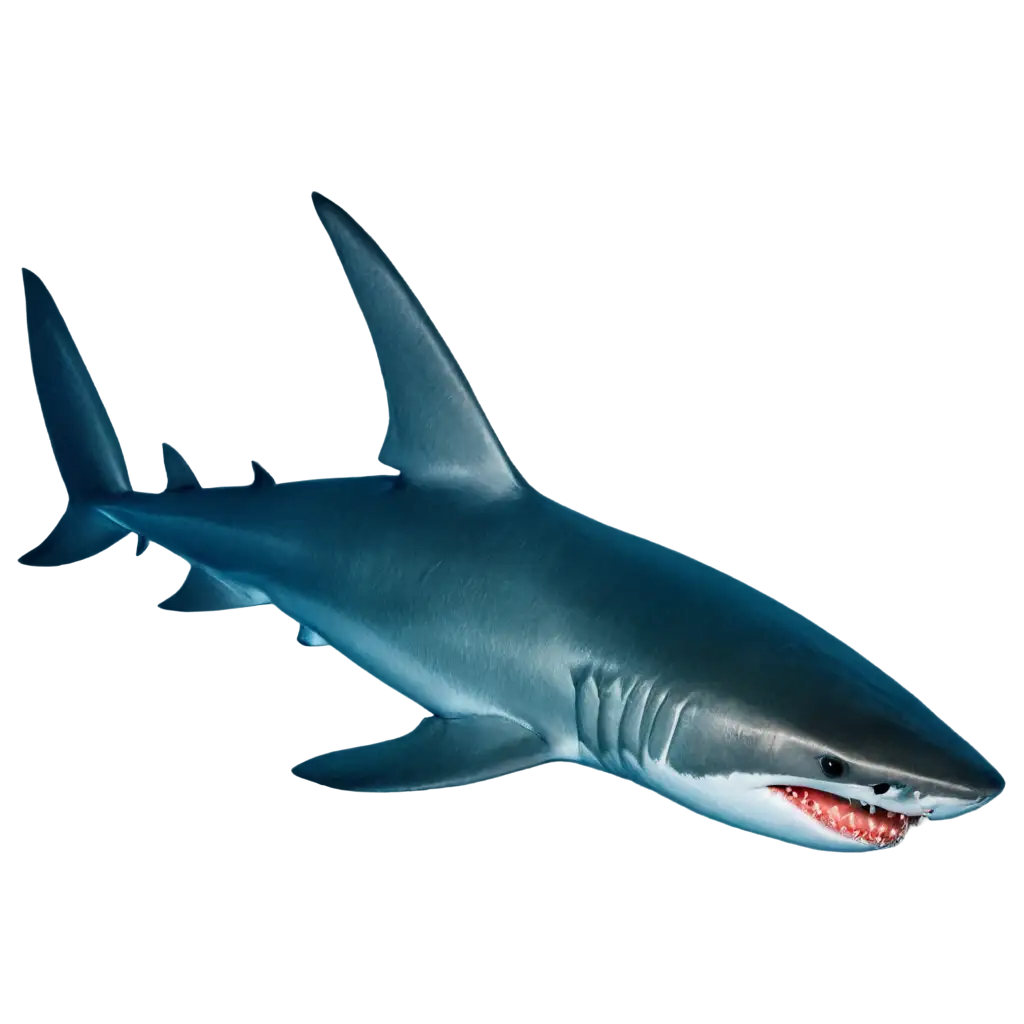 Dangerous-Shark-Looking-at-Me-in-Dark-Ocean-Blue-PNG-Image-HighQuality-Artwork-for-Various-Uses