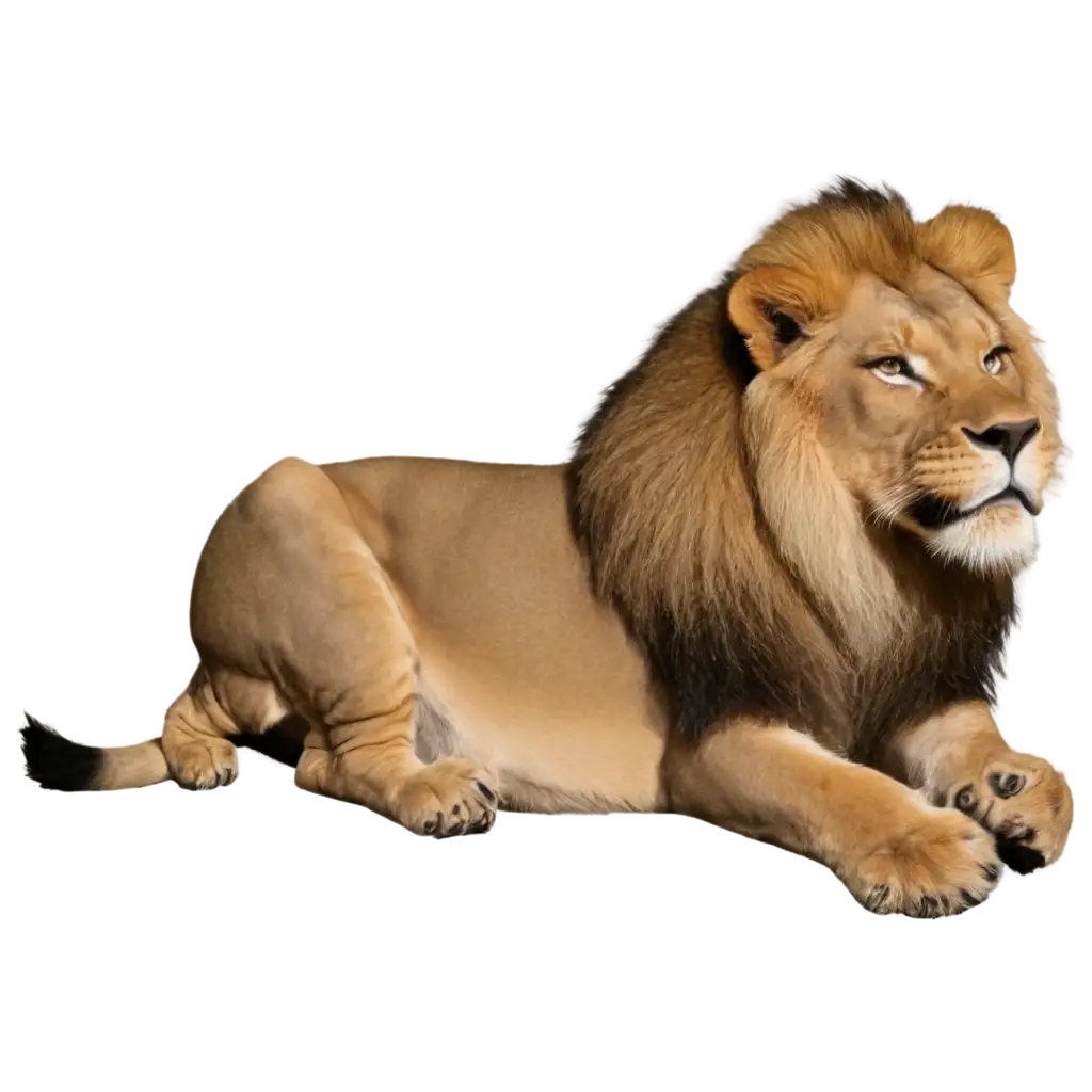 Lion-Side-View-PNG-Image-HighQuality-Transparent-Image-for-Versatile-Use