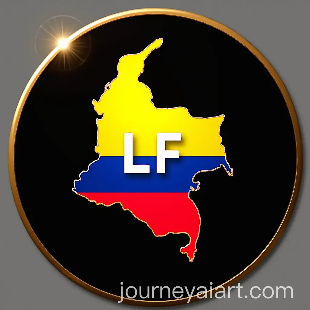 Logo-of-Colombia-Map-with-Bright-Flag-Colors-and-LF-Letters-Inside-Black-Circle
