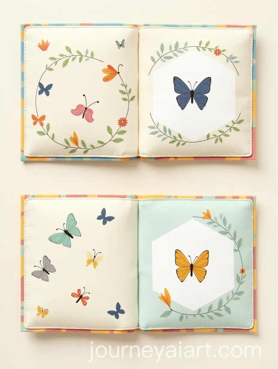 Cloth-Childrens-Book-Illustrating-the-Butterfly-Life-Cycle-in-Pastel-Colors