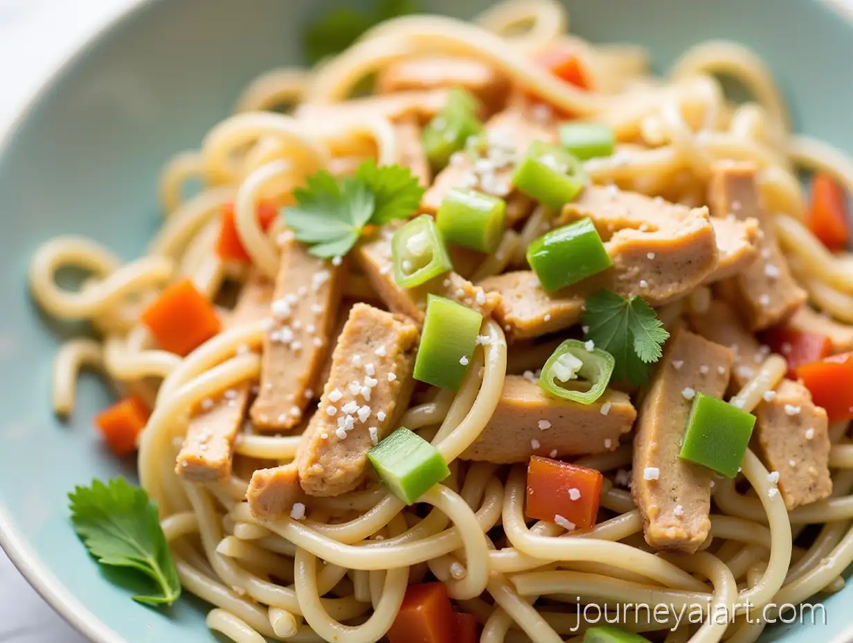 Asian-Chicken-Noodle-Salad-with-Fresh-Vegetables-and-Dressing