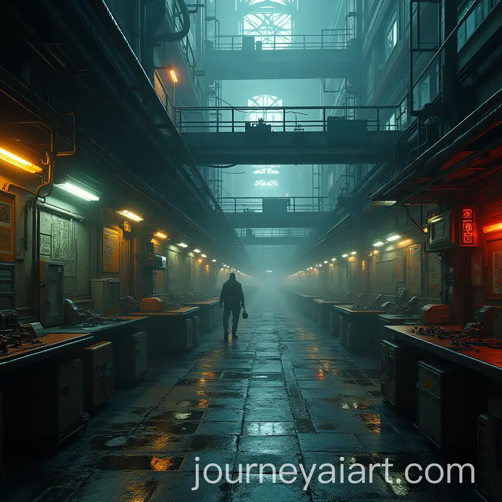 Futuristic-Cyberpunk-Factory-Landscape