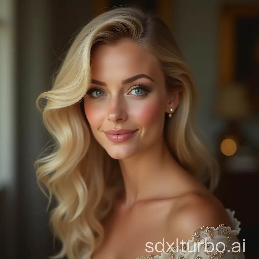 Elegant-Portrait-of-Wonder-Woman-with-Blonde-Waves-and-Glamorous-Outfit