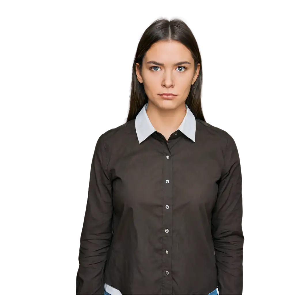 Professional-PNG-Image-of-a-30YearOld-American-Woman-with-a-Collared-Shirt