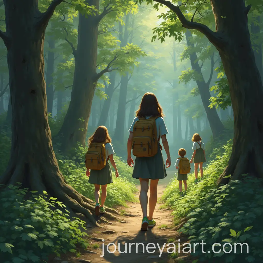 Encounter-in-the-Forest-Man-Discovers-Group-of-Elephant-Girls