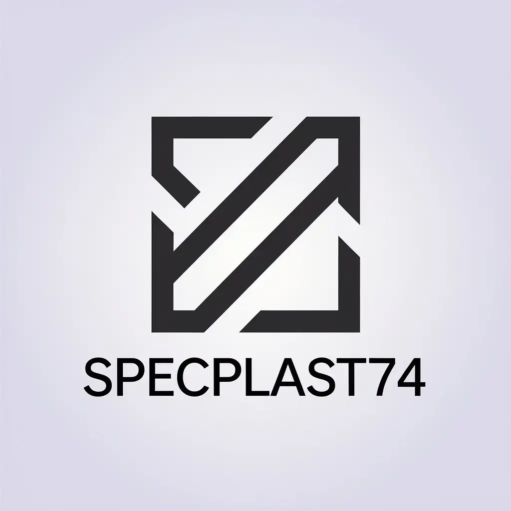 LOGO-Design-For-Specplast74-Minimalistic-Square-Symbol-for-the-Construction-Industry