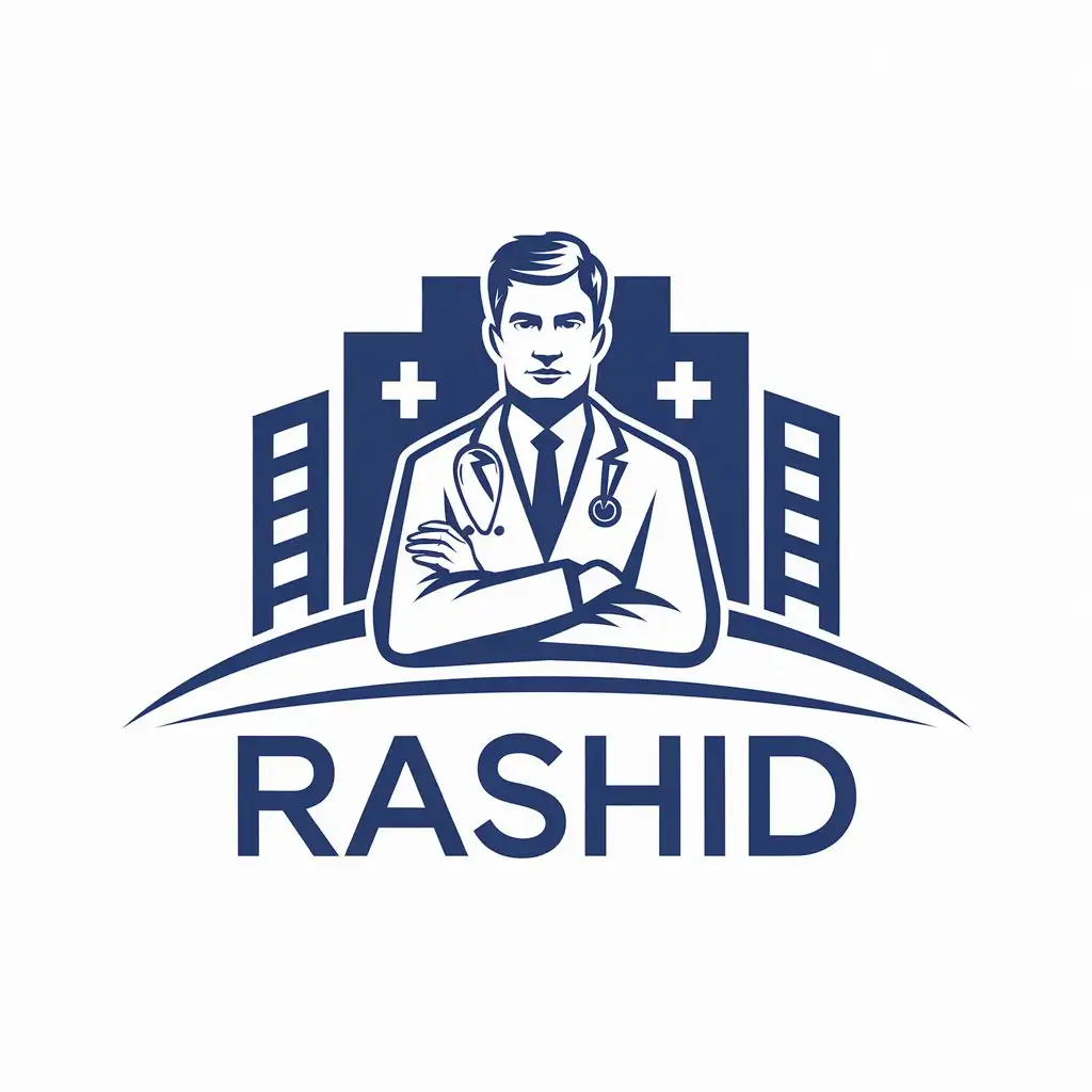 LOGO Design for Rashid Doctor Symbol with Complex Medical and Dental Industry Theme