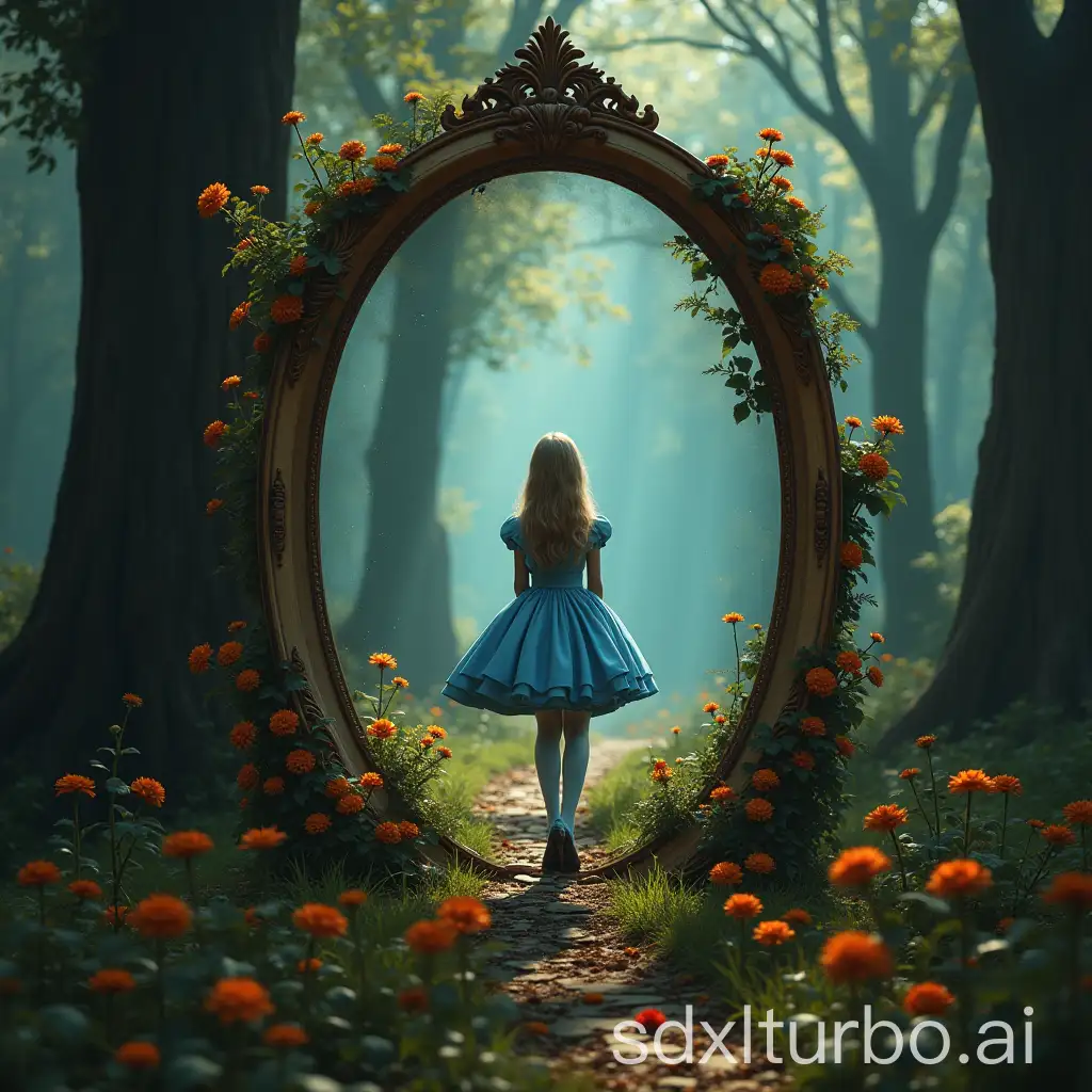 Alice-Exploring-the-Mystical-World-Through-the-Looking-Glass