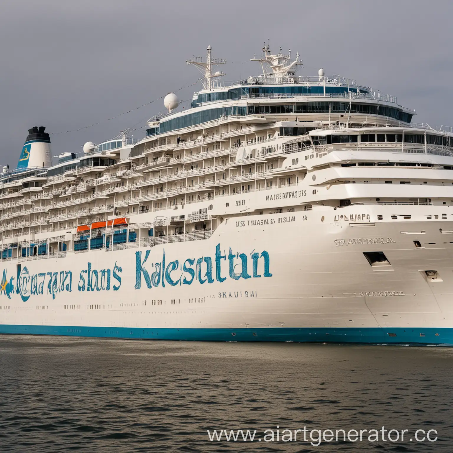 Cruise-Ship-Featuring-Prominent-KAZAKHSTAN-Inscription