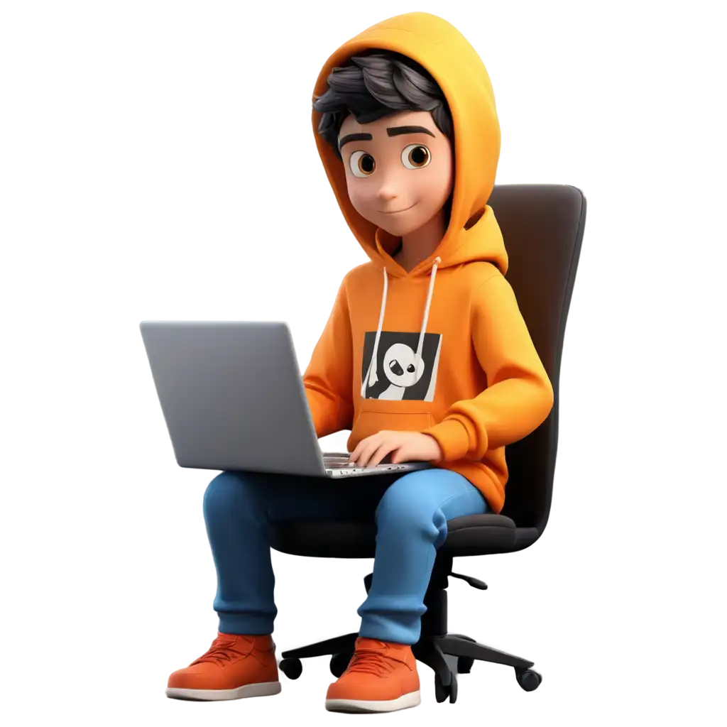 Animated-Tech-Boy-in-Hoodie-Using-Laptop-PNG-Image-for-HighQuality-Visual-Content