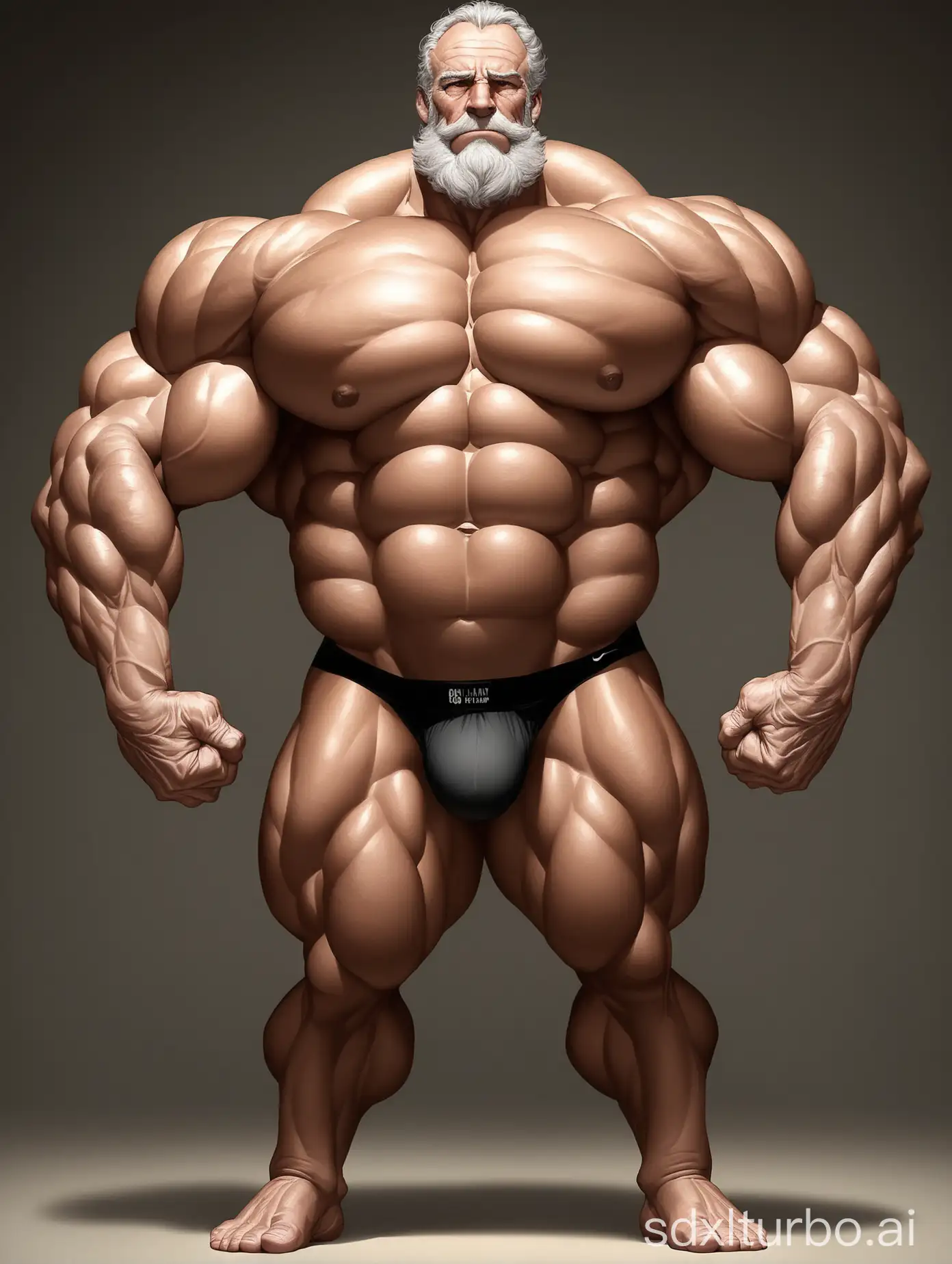 Muscular-Old-Man-Showing-Huge-Biceps-in-Underwear