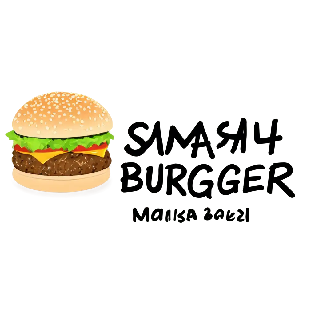 PNG-Logo-Design-for-Smash-in-Burger-with-Delicious-Smashed-Hamburger