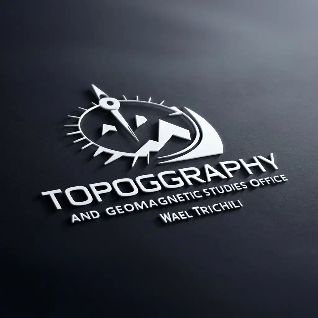 Topography and Geomagnetic Studies Office Logo Design for Wael Trichili